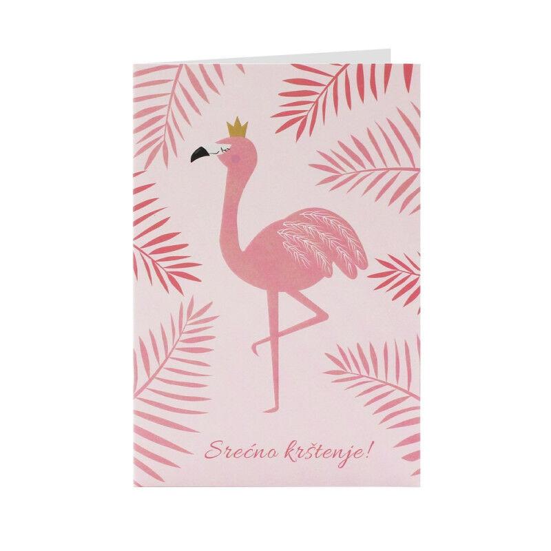 Čestitka Srećno krštenje, Roze