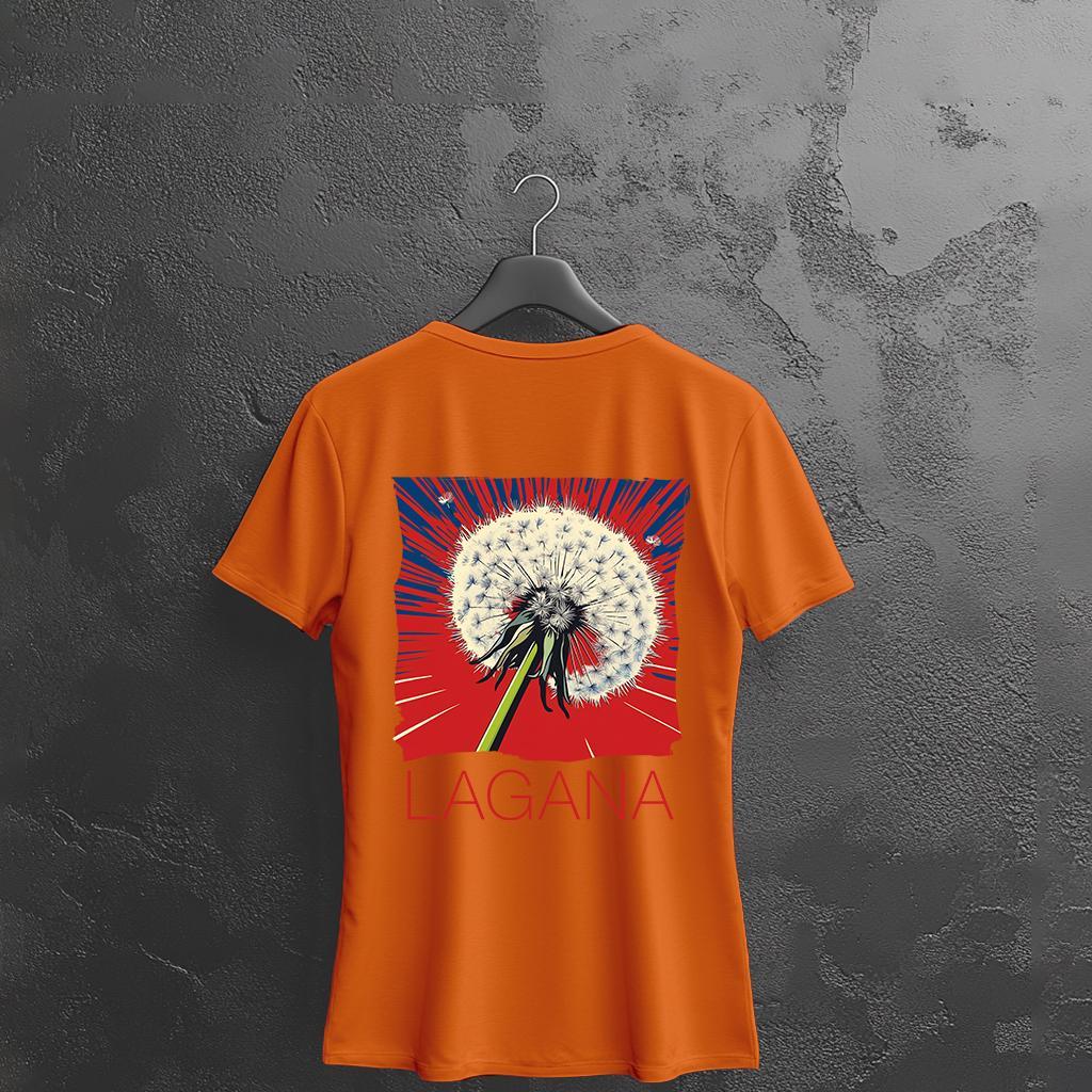 Camiseta Majica sa štampanim printom Cam 966B, Ženska, Narandžasta