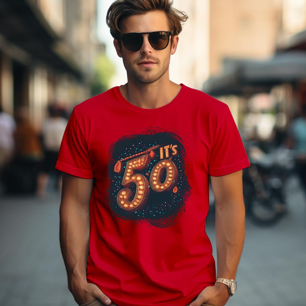 Camiseta Majica sa štampanim printom Cam 907, Muška, Crvena