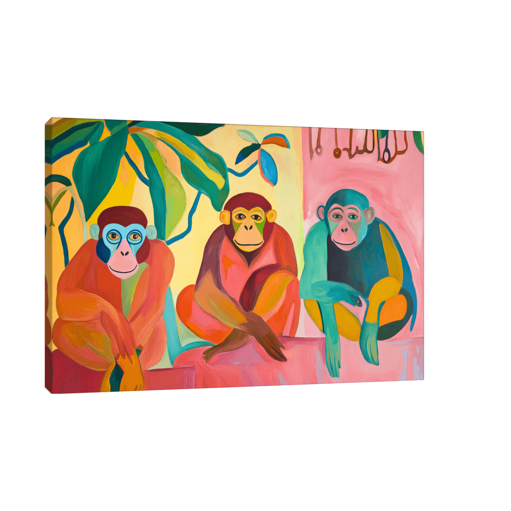 Canvas Slika na platnu Šuma majmuna, Bez rama, 45x30cm