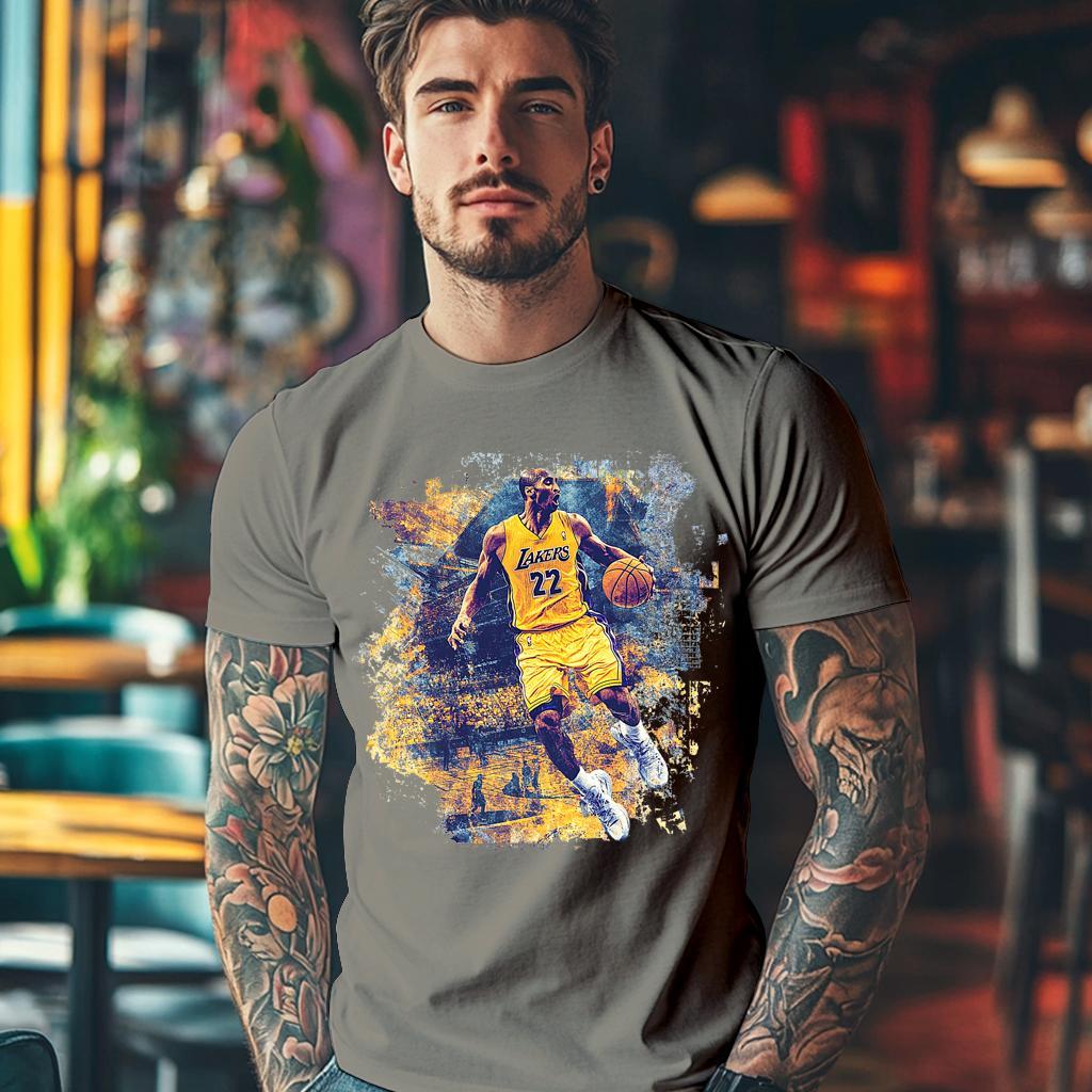 Camiseta Majica sa štampanim printom Cam 991, Muška, Svetlosiva