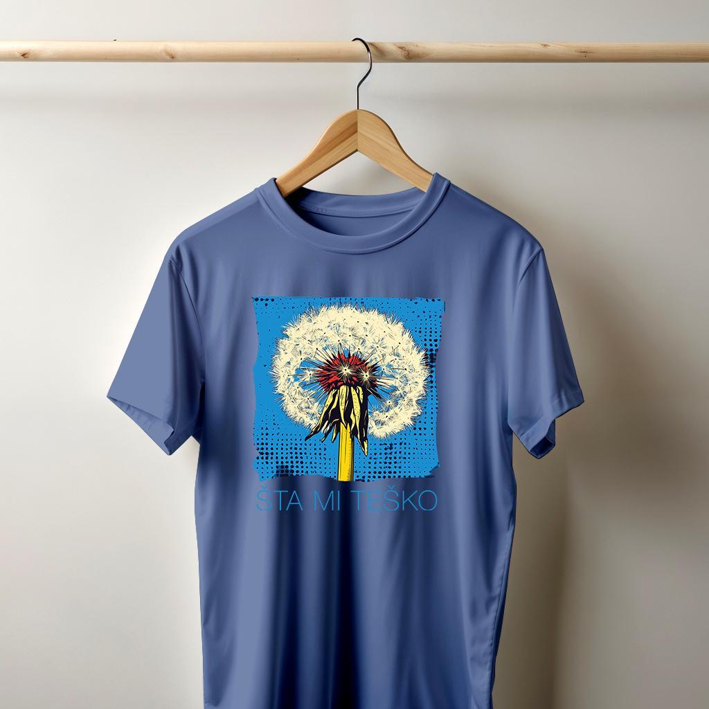 Camiseta Majica sa štampanim printom Cam 967A, Muška, Plava