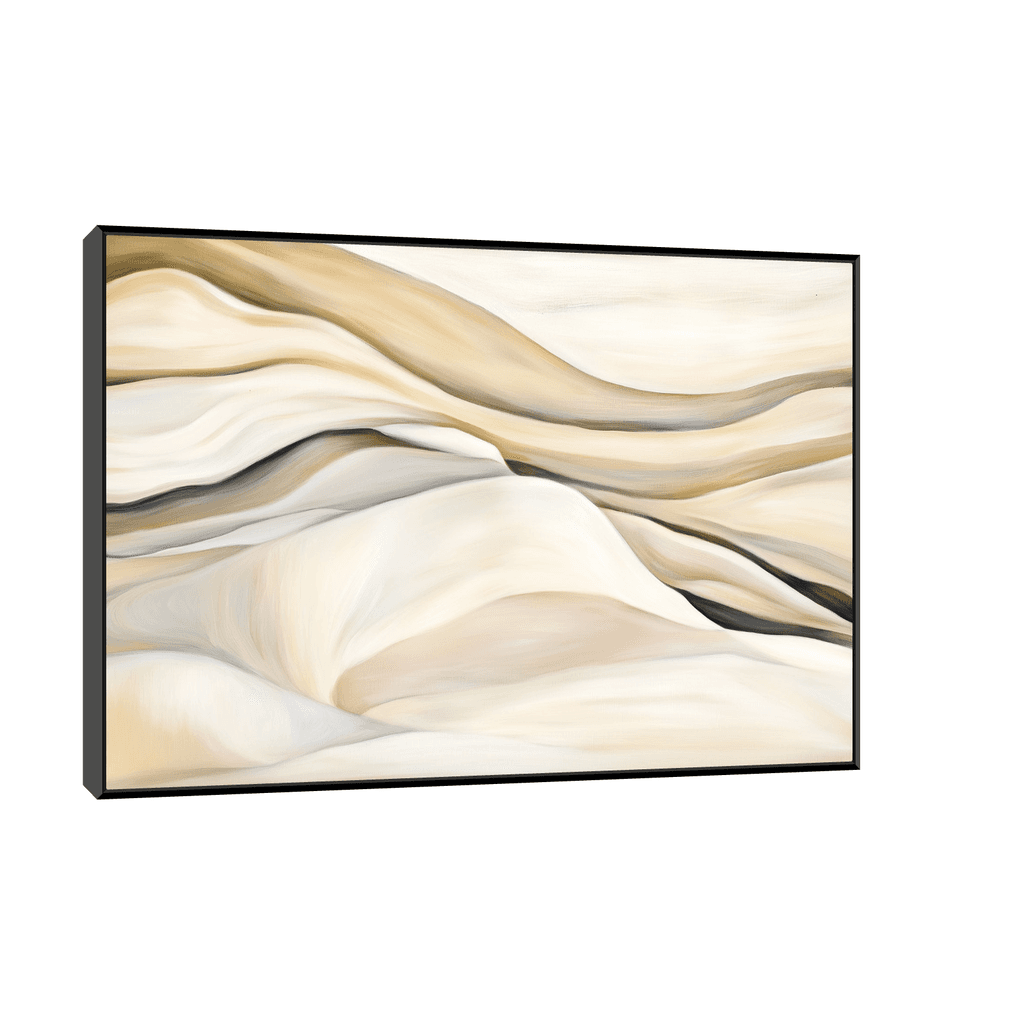 Canvas Slika na platnu Pesak i nebo II 90x60cm, Sa ramom, Crni