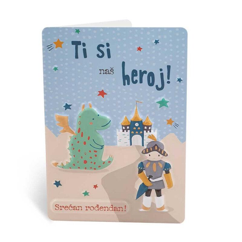 Čestitka Ti si nas heroj! Srećaan rođendan!