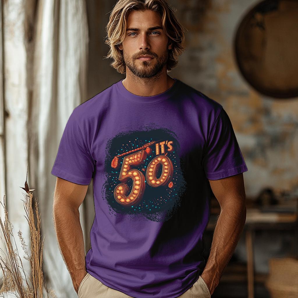 Camiseta Majica sa štampanim printom Cam 907, Muška, Patlidžan