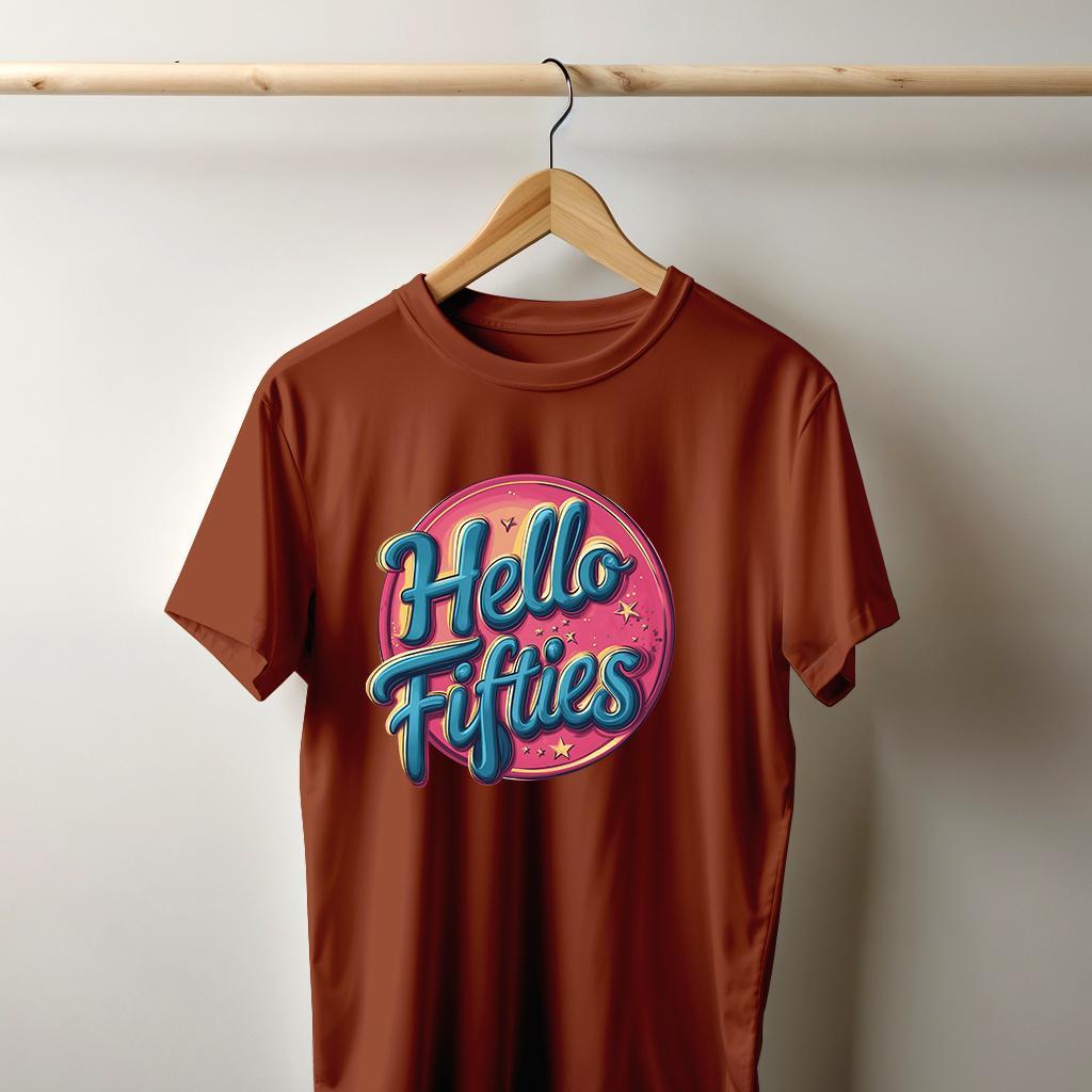 Camiseta Majica sa štampanim printom Cam 906, Muška, Terakota