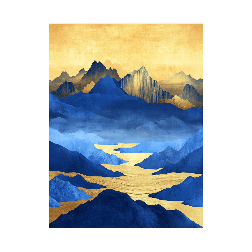 Canvas Slika na platnu Plava planina, 75x100cm