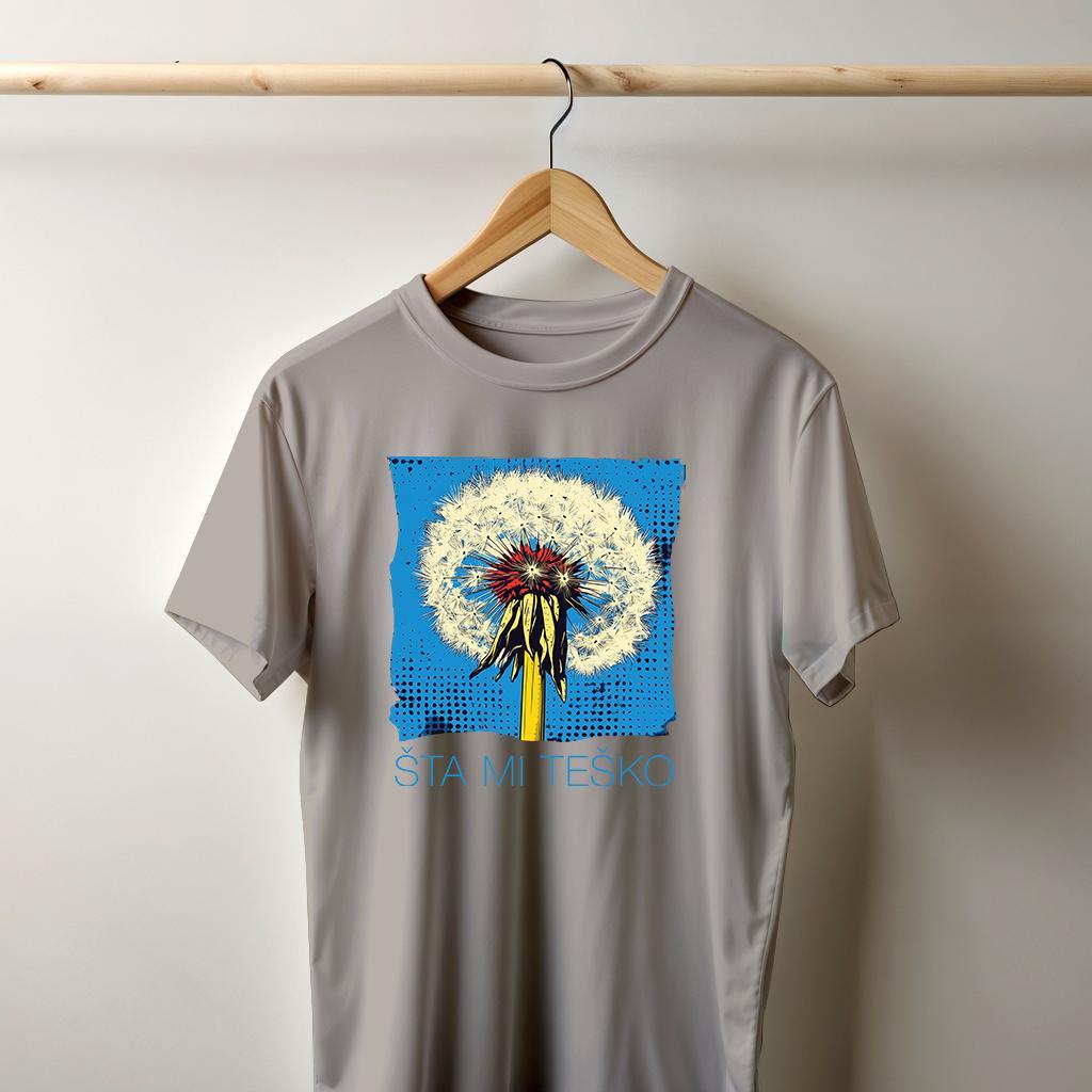 Camiseta Majica sa štampanim printom Cam 966A, Muška, Cink