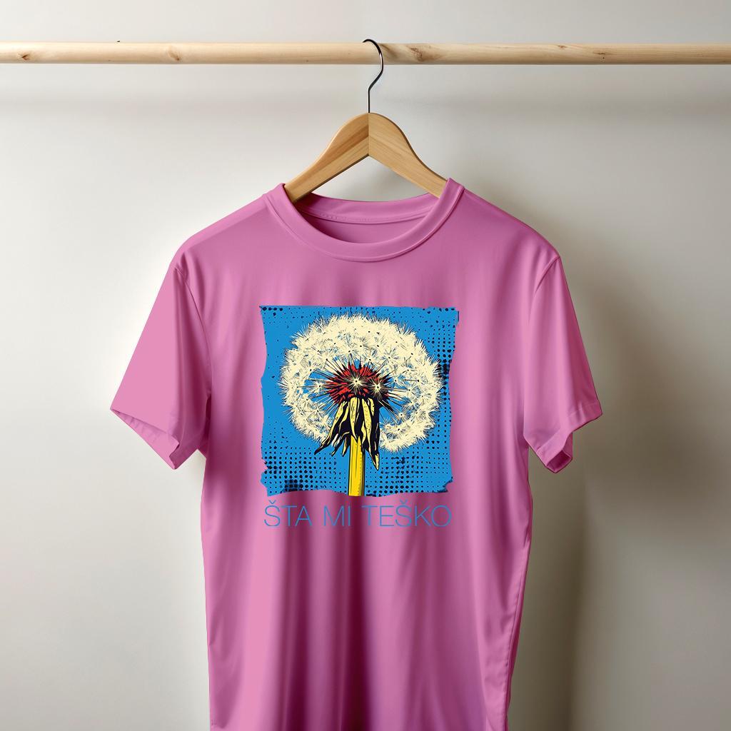 Camiseta Majica sa štampanim printom Cam 966A, Muška, Orhideja