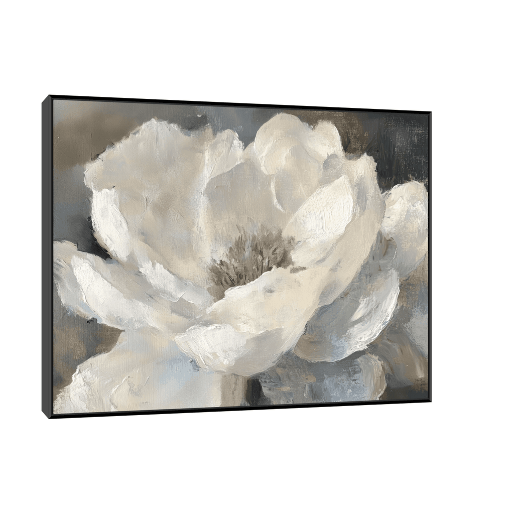 Canvas Slika na platnu Božur, 100x75cm, Sa ramom, Crni