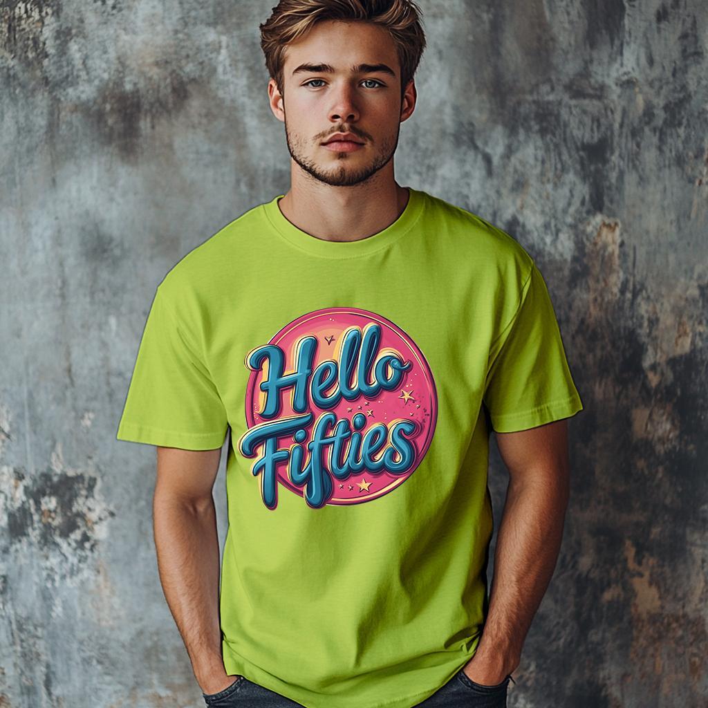 Camiseta Majica sa štampanim printom Cam 906, Muška, Limeta