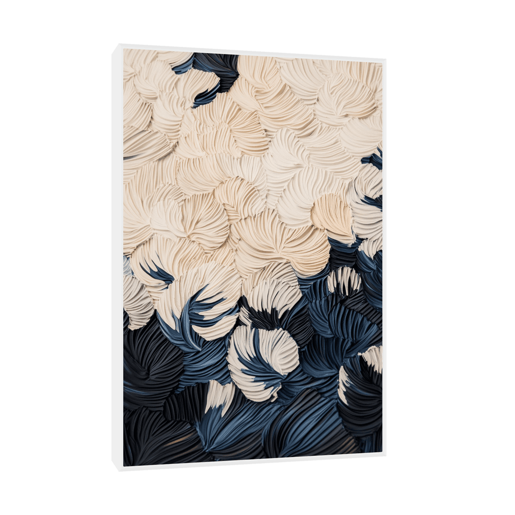 Canvas Slika na platnu Obojeno lišće III 50x75cm, Sa ramom, Beli