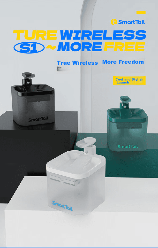 Smarttail Fontana za za pse i mačke, 2200mAh, Crna