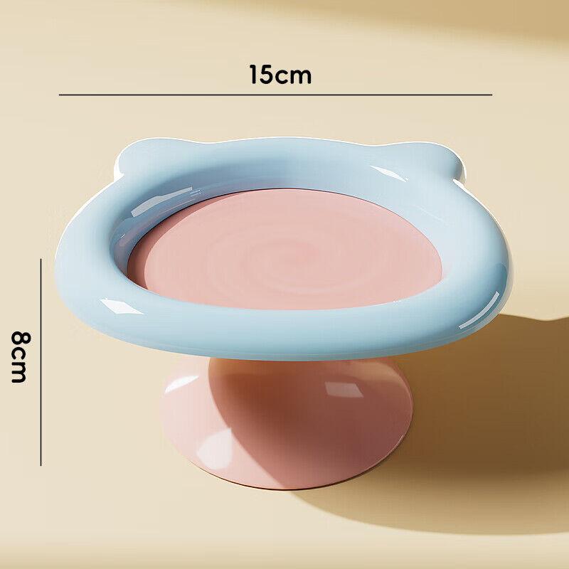 BNBNO Posuda za mačke, 8 cm, Plavo-roze