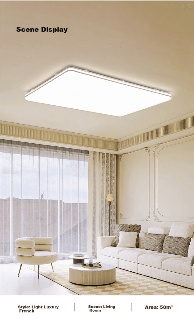 Sanxiongjiguang Plafonska lampa LED, 208 W, Bela