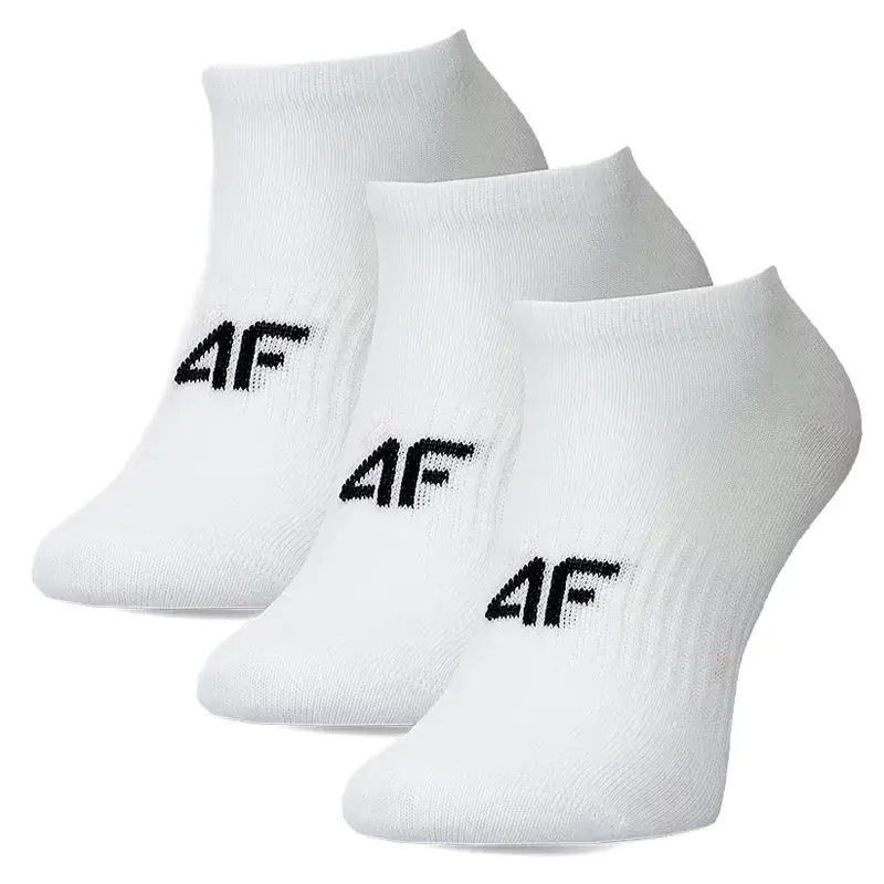 4F Muške čarape, 3 Para, Bele