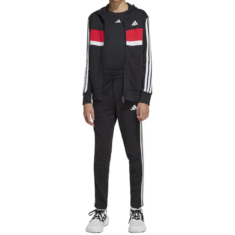 Adidas Trenerka za dečake J 3S Tib Ft Ts, Crna