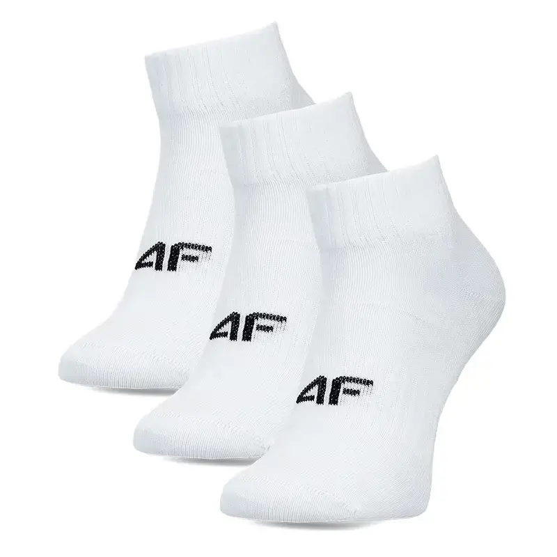 4F Muške čarape, 3 Para, Bele