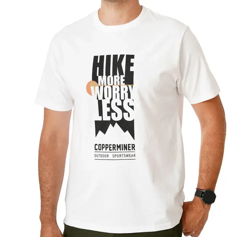 Copperminer Muška majica Hike, Bela
