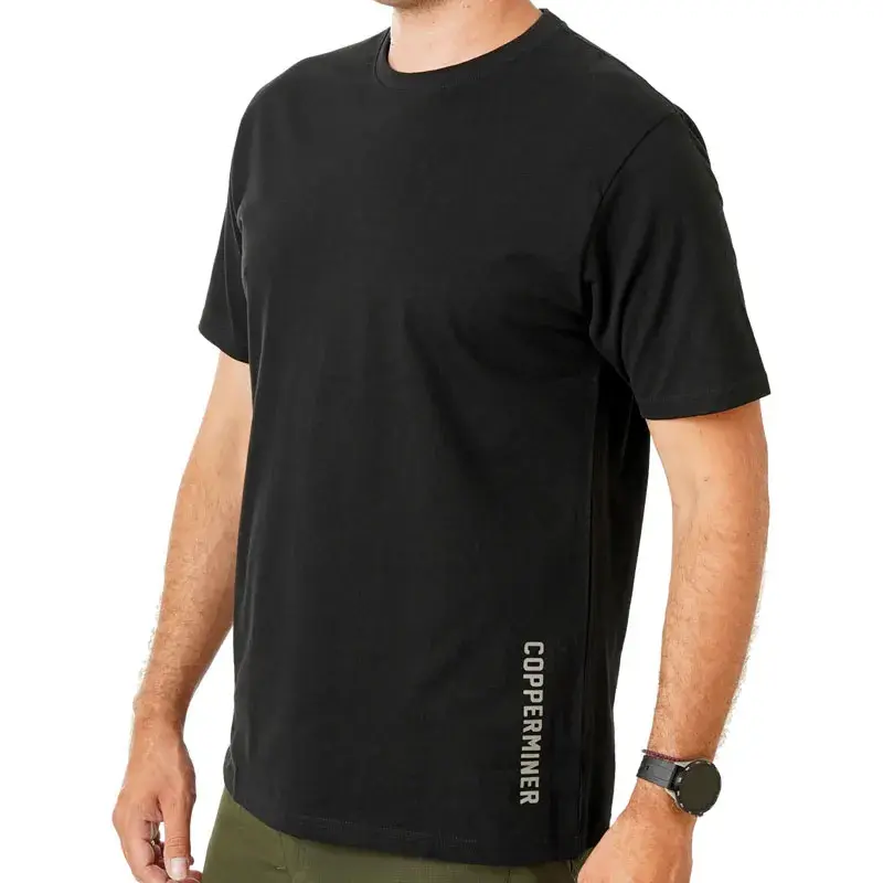 Copperminer Muška majica Stop, Crna