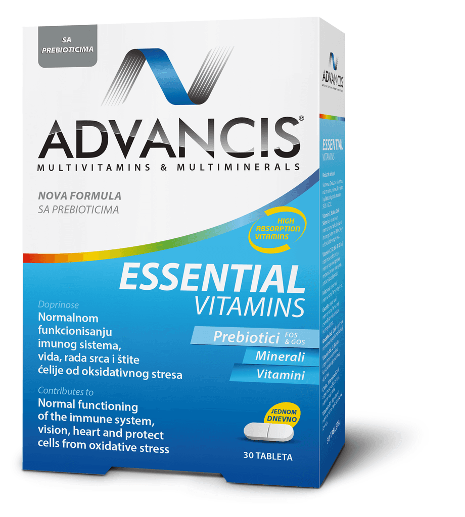 Advancis Suplementi sa vitaminima i mineralima Essential Vitamins, 30 tableta