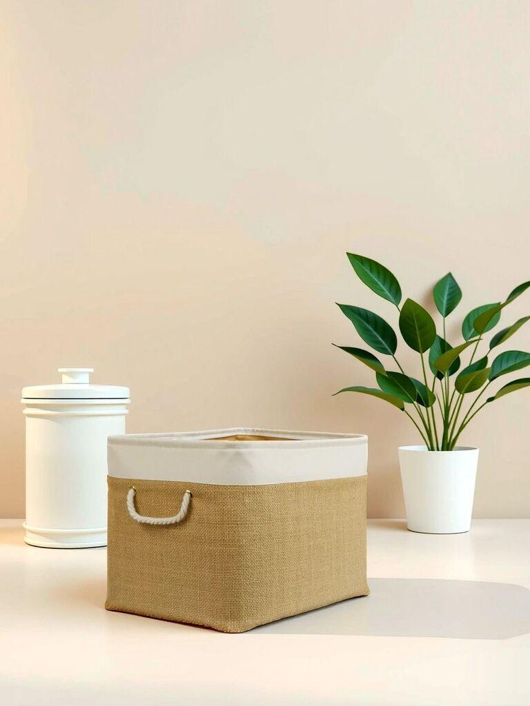 Aberto Design Korpa za odlaganje stvari YLC.B.G.1, 25x15x18cm, Krem