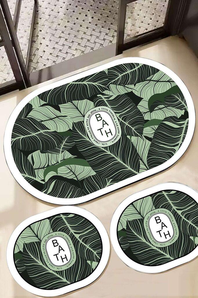 L'essentiel Maison Set prostirki za kupatilo Aleas, 3 komada, Šareni