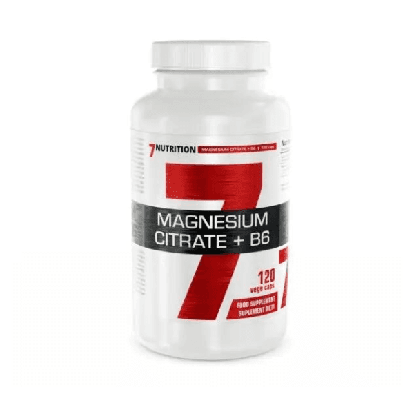 7 Nutrition Magnesium Citrate + B6, 120 kapsula
