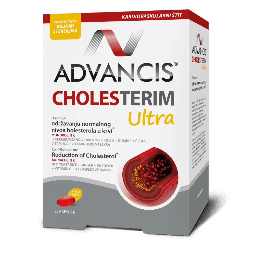 Advancis Dodatak ishrani za regulaciju holesterola Cholesterium Ultra, 30 kapsula