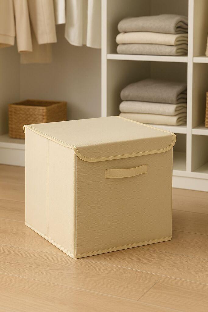 Aberto Design Korpa za odlaganje stvari YLC.K.066, 30x30x30cm, Krem