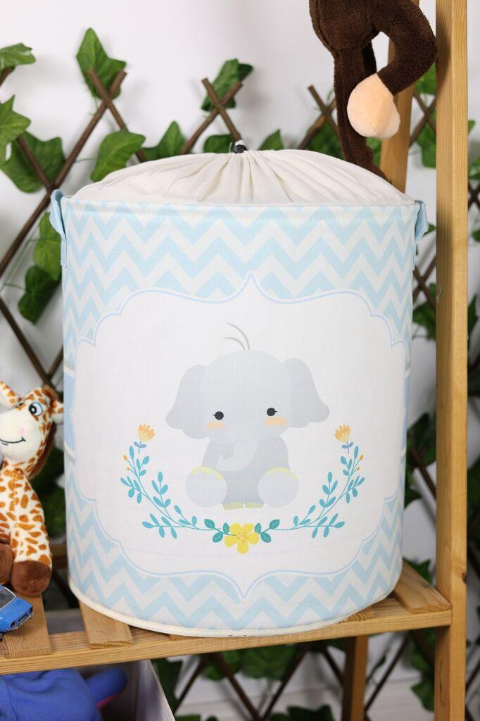 Aberto Design Korpa za odlaganje stvari YLC.S.013, 37x40x37cm, Belo-plava