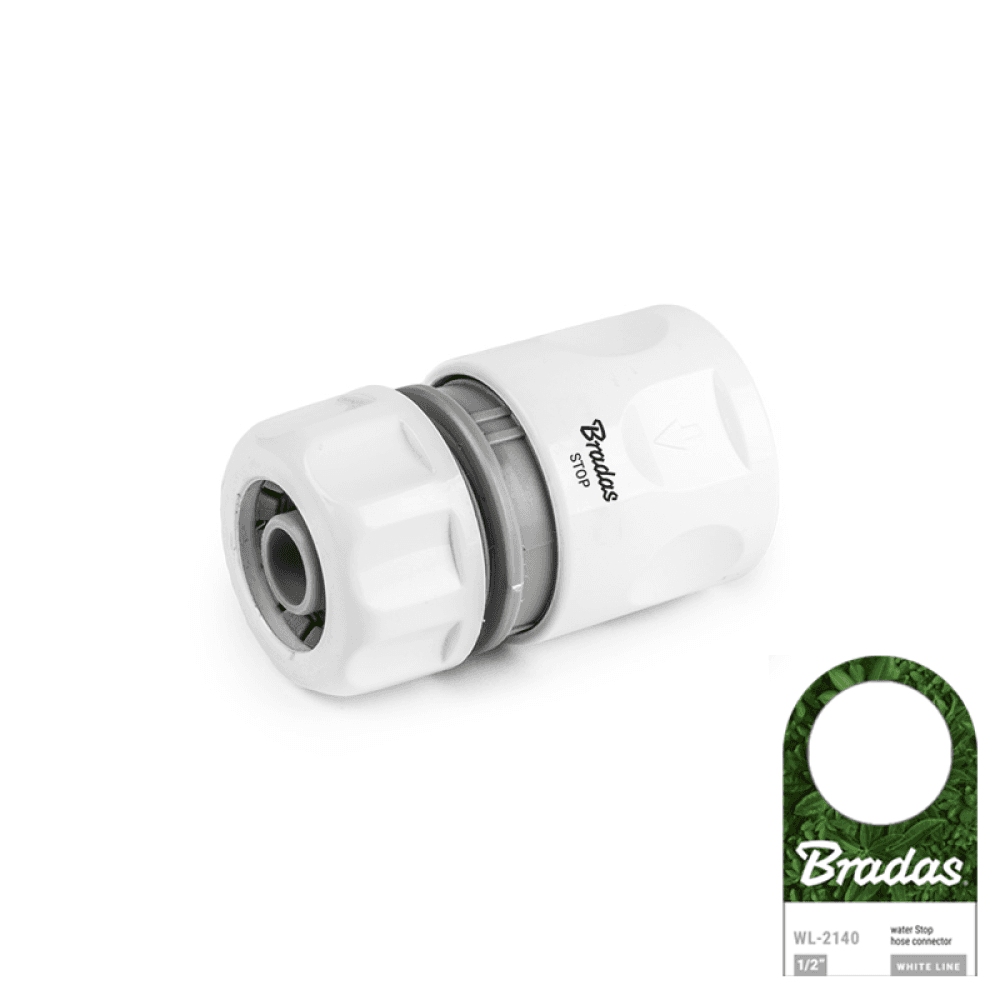 Bradas Priključak za crevo 1/2 Stop Wl-2140, Beli