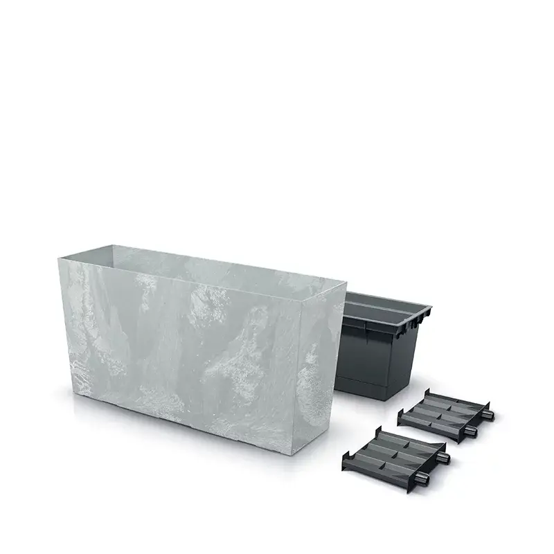 Prosperplast Saksija Urbi Case Middle Beton Effect C800Me, Siva