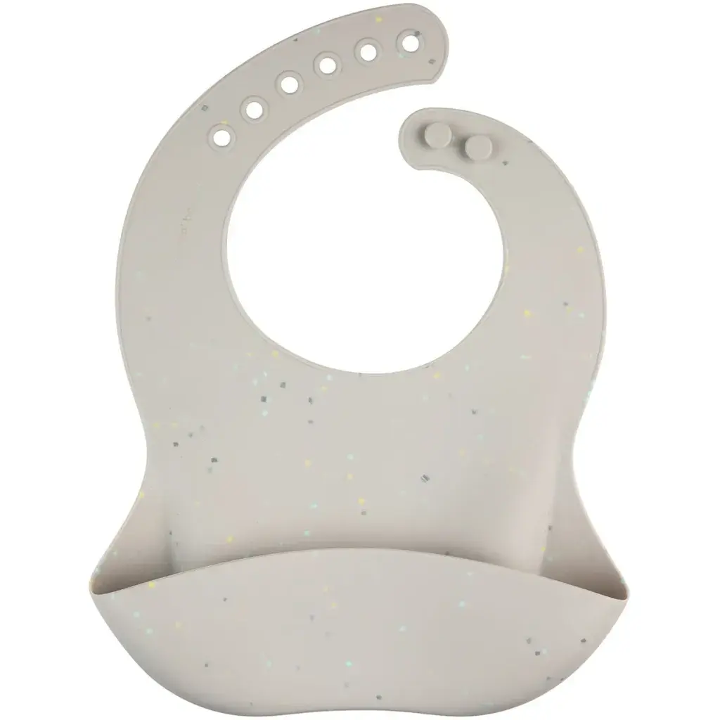 Canpol babies Silikonska portikla sa džepom Dots, Siva