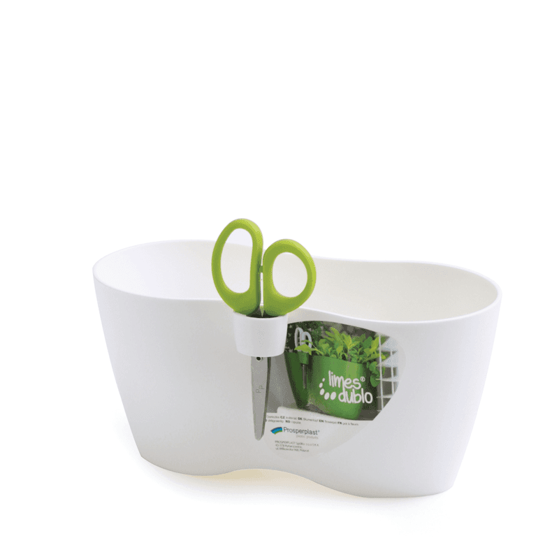 Prosperplast Saksija Limes Dublo D250, Bela