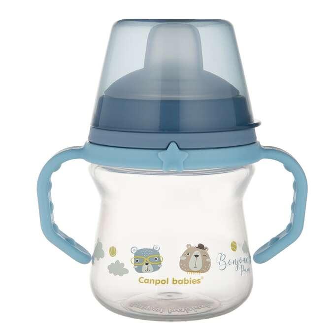 Canpol babies Šolja sa silikonskim kljunom, 150ml , Plava