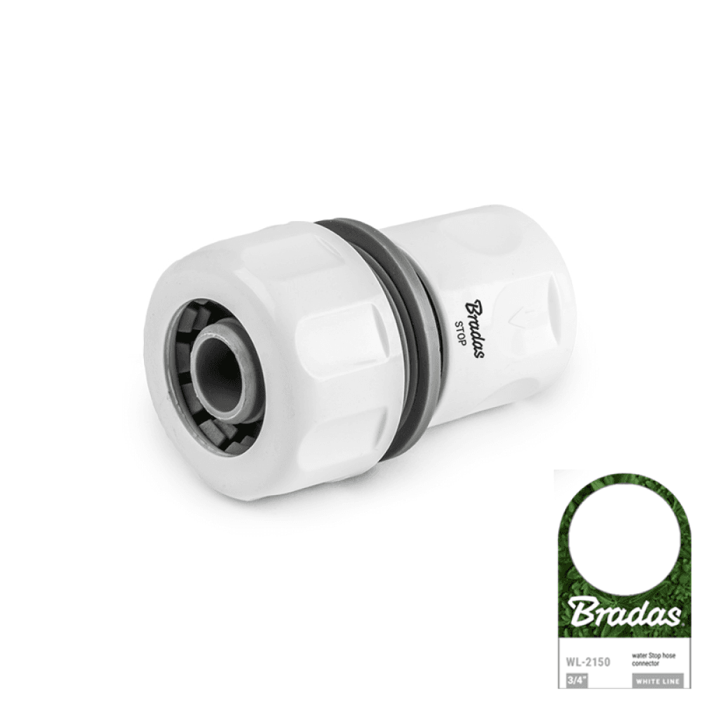 Bradas Priključak za crevo 3/4 Stop Wl-2150, Beli
