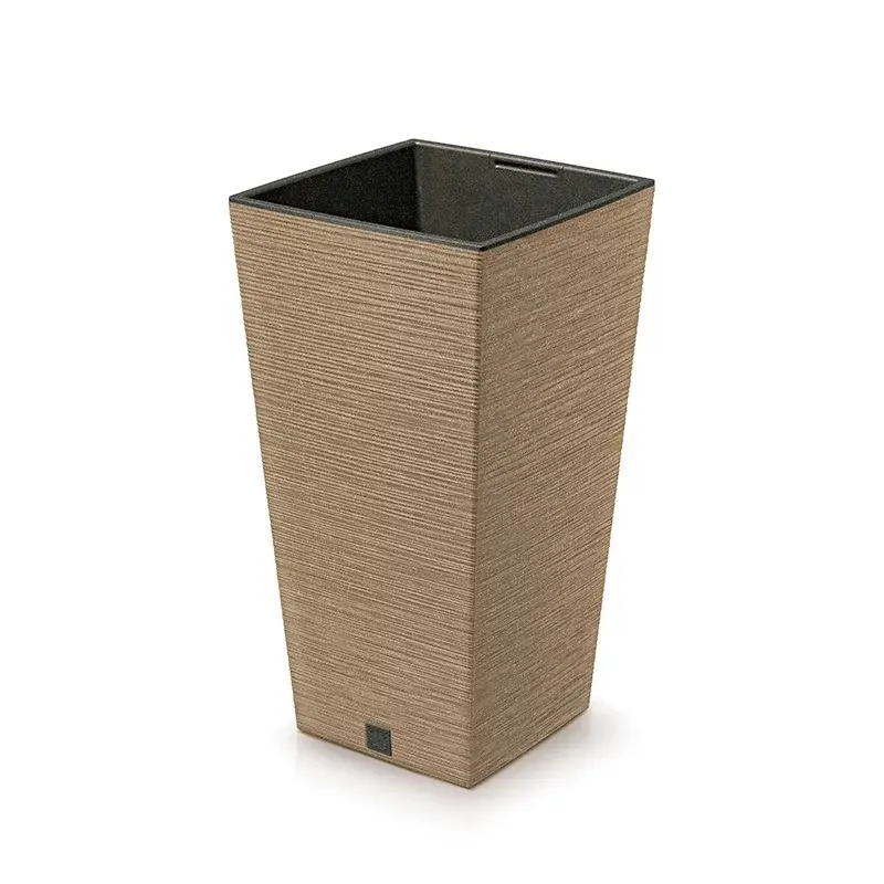 Prosperplast Saksija Furu square eco wood h265w, Braon