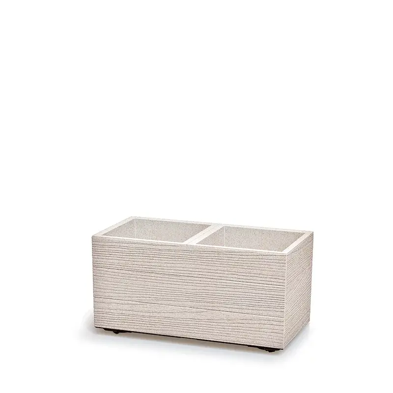 Prosperplast Saksija Madera Case Eco Wood A800W, Bela