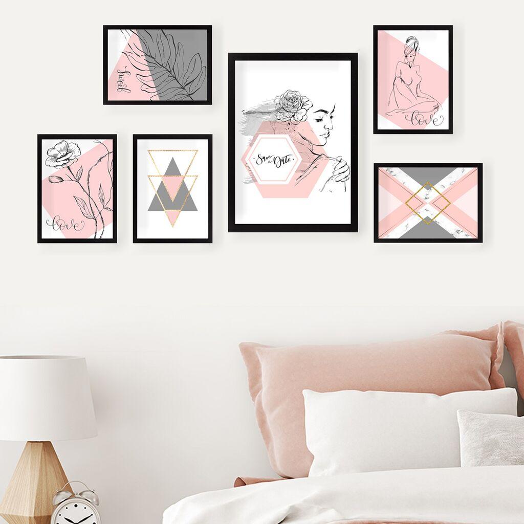 Wallity Set Slika SET_024, 6 Delova