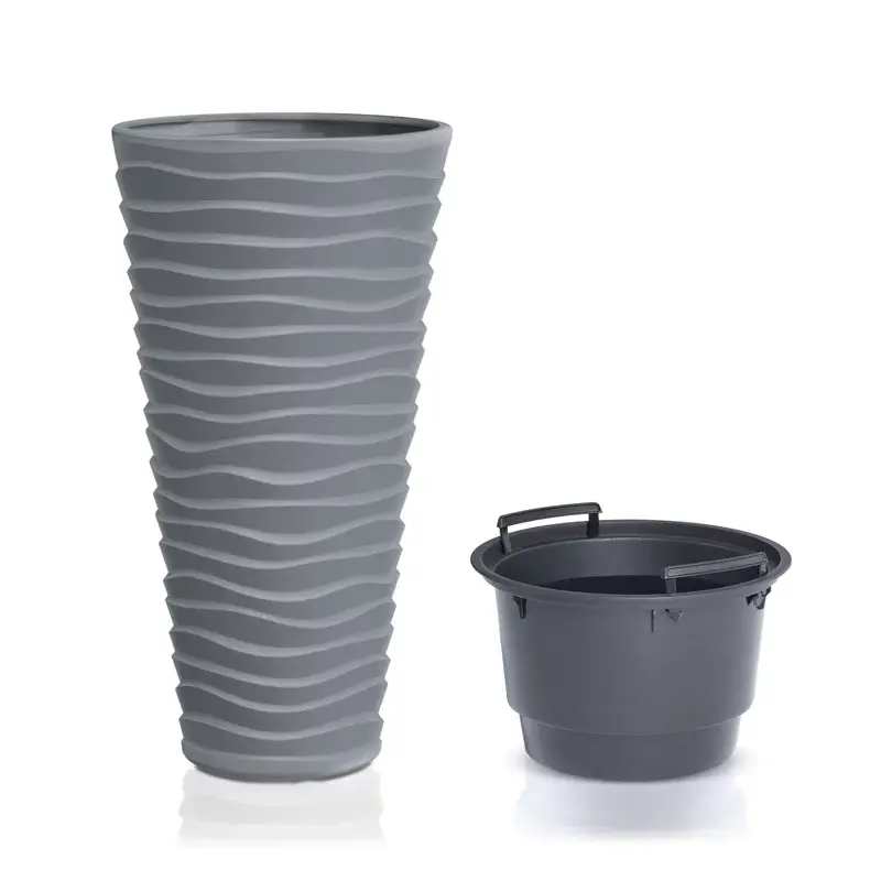 Prosperplast Saksija Sand Slim A400, Siva