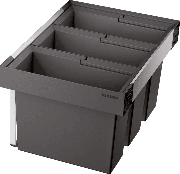 BLANCO Kanta za sortiranje smeća Flexon II Low 60/3, 550x400x325mm, Siva