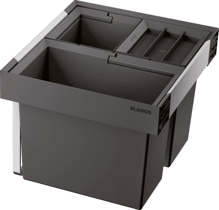 BLANCO Kanta za sortiranje smeća Flexon II Low 50/3, 450x400x325mm, Siva