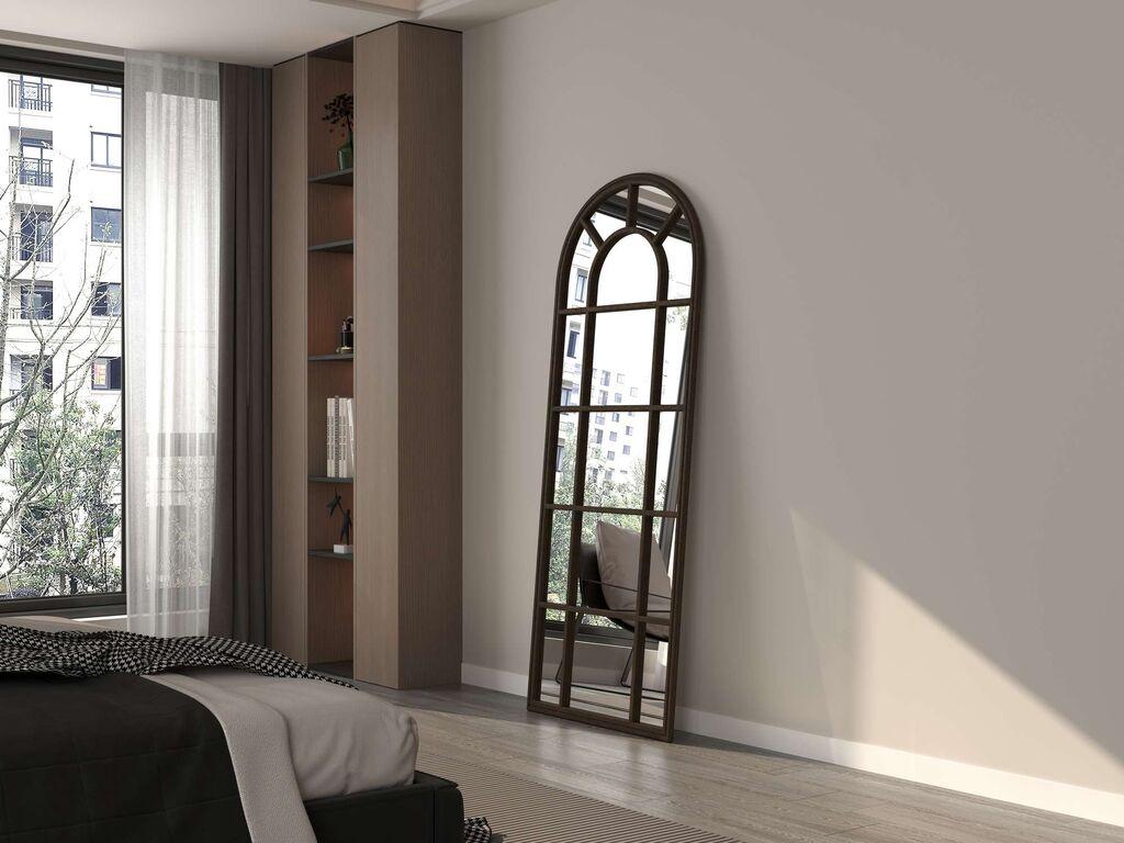 Hanah Home Podno ogledalo Penc, 80 cm x 180 cm, Braon