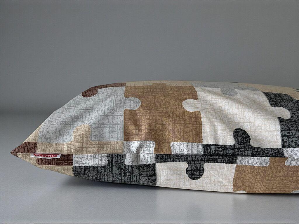 Viktorija Jastučnica Ranforce, 100% pamuk, 50x70cm, Print 21 Puzzle