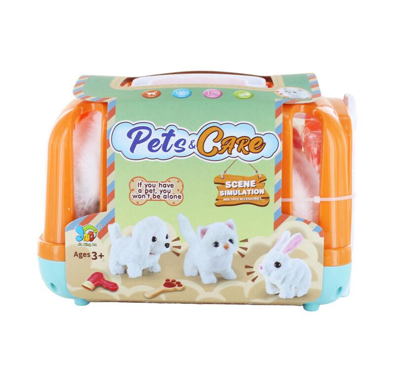 Merx Toys Set plišana igračka Pas sa korpom, 4 komada