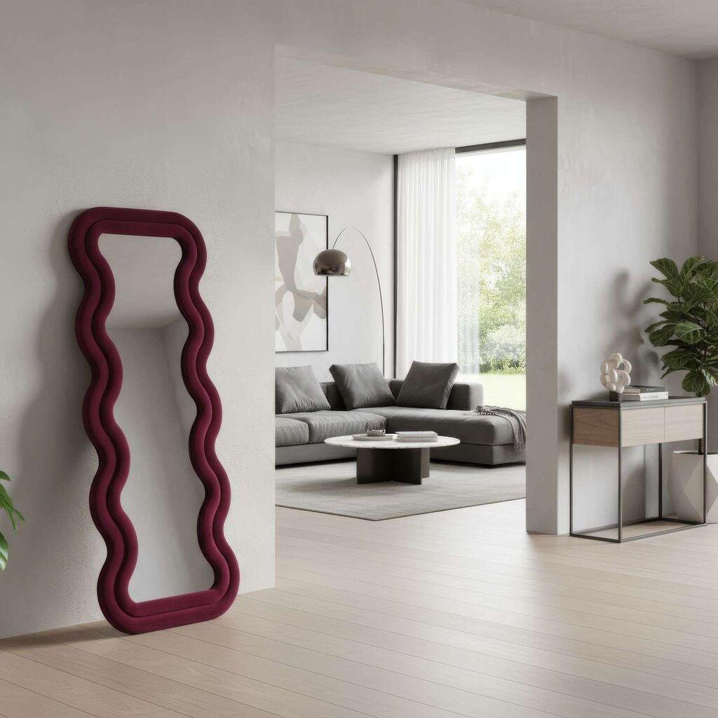 Hanah Home Podno ogledalo Mundo, 65 cm x 170 cm, Bordo