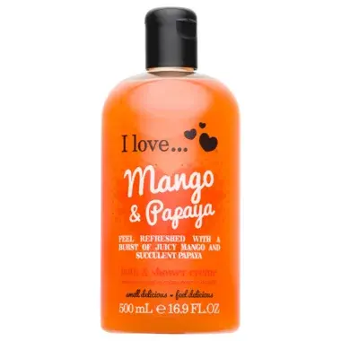 I LOVE Kremasti gel za tuširanje i kupka Mango i papaja, 500ml