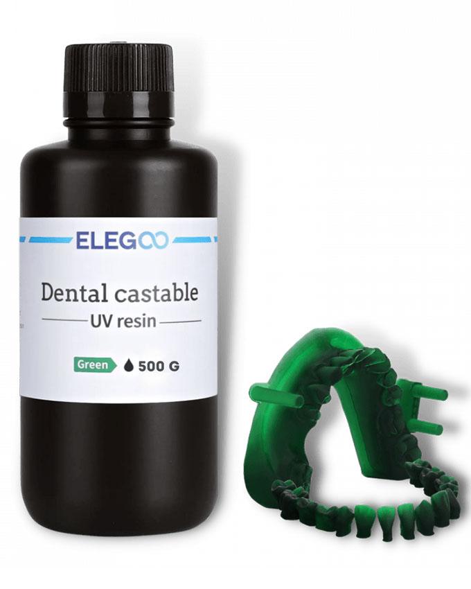 ELEGOO Smola za 3D štampače Resin Elegoo Dental Castable UV, Zelena