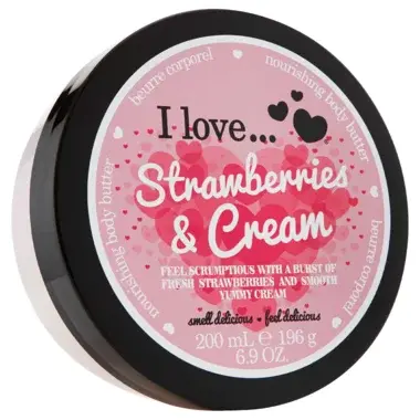 I LOVE Puter za telo Jagoda, 200ml